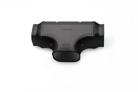 T-koppling, 100mm - Svart